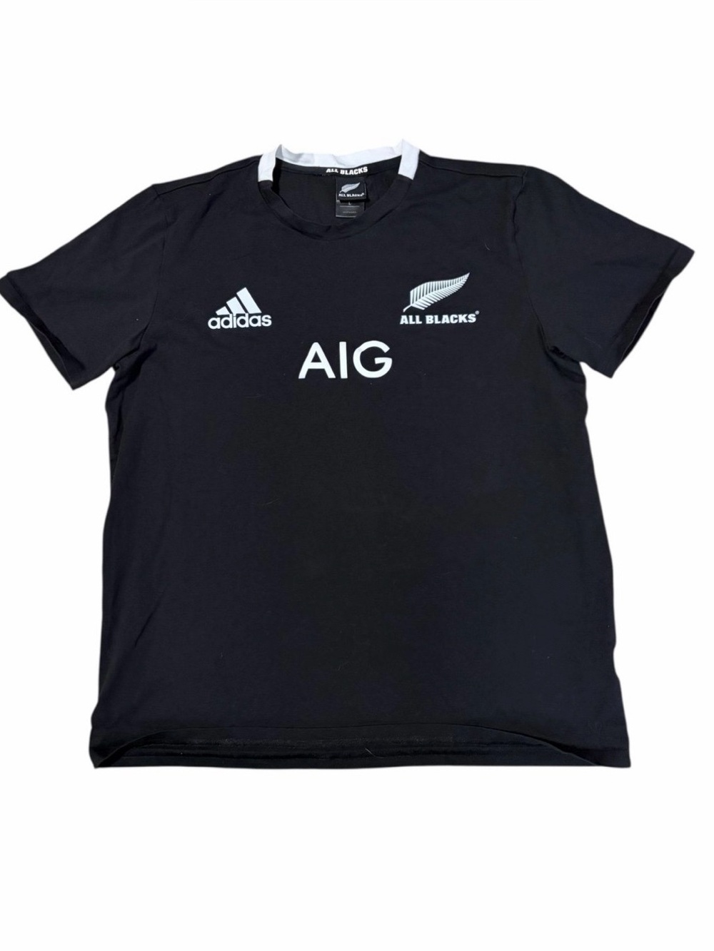 Adidas All Blacks New Zealand 2018 2019 Rugby Jersey Mens Large CW3134